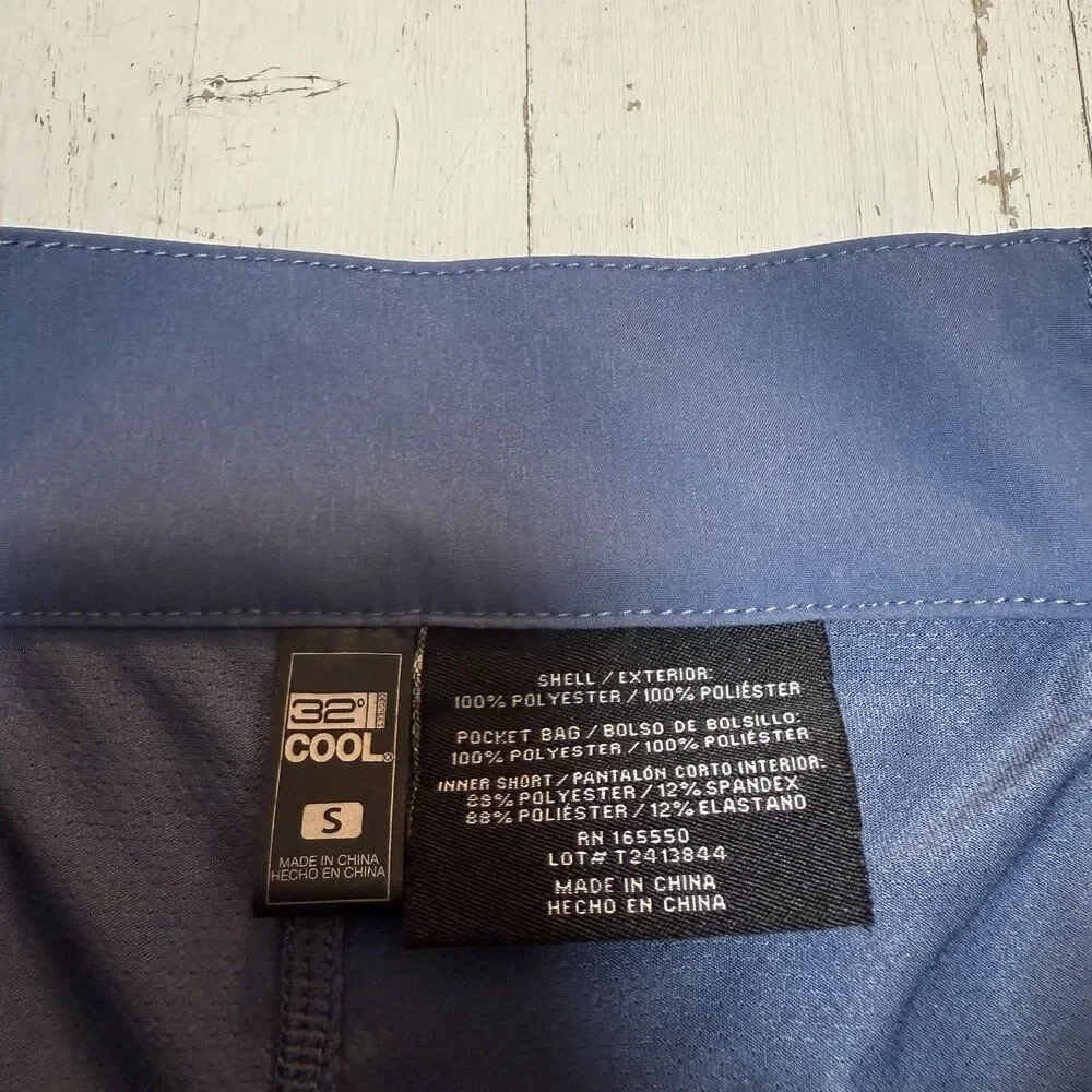 32 Degrees Cool Lightweight Skirt Skort S Indigo Blue Tennis Pickle Ball Sporty